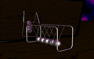 Rendered Animated Newton's Cradle