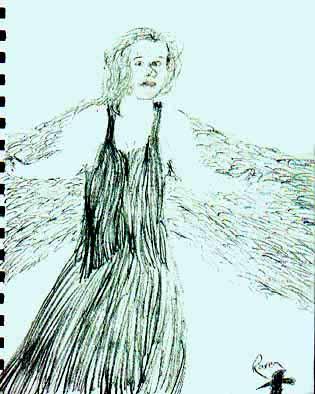 Sketch of Lady Blake.
